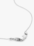 Monica Vinader The Wave Pendant Necklace, Silver