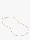 Monica Vinader Curb Twist Necklace, Gold