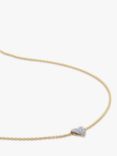Monica Vinader Diamond Heart Necklace, Gold