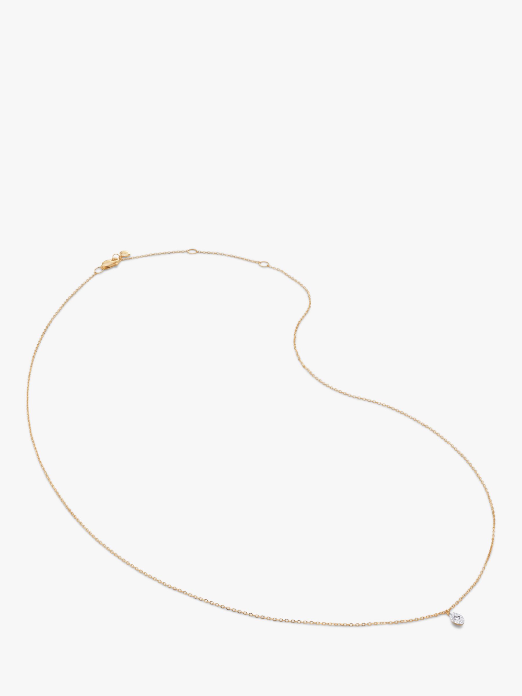 Monica Vinader Diamond Necklace, Gold