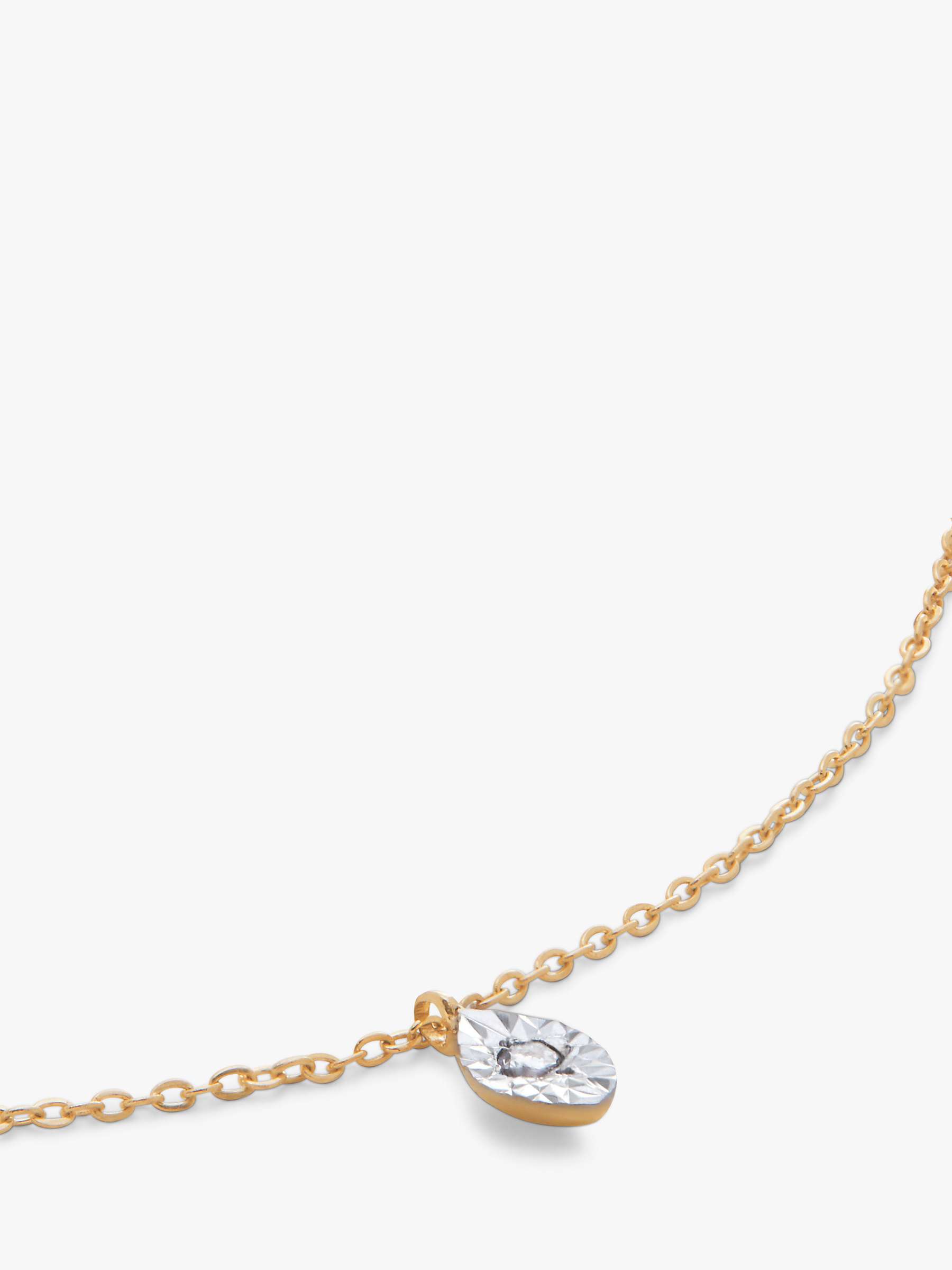 Buy Monica Vinader Diamond Necklace, Gold Online at johnlewis.com