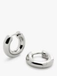 Monica Vinader Essential Click Huggie Hoop Earrings, Silver