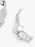 Monica Vinader Wave Bold Stud Earrings, Silver