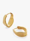 Monica Vinader The Wave Medium Hoop Earrings, Gold