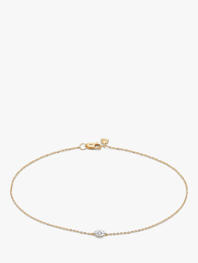 Monica Vinader Diamond Bracelet, Gold