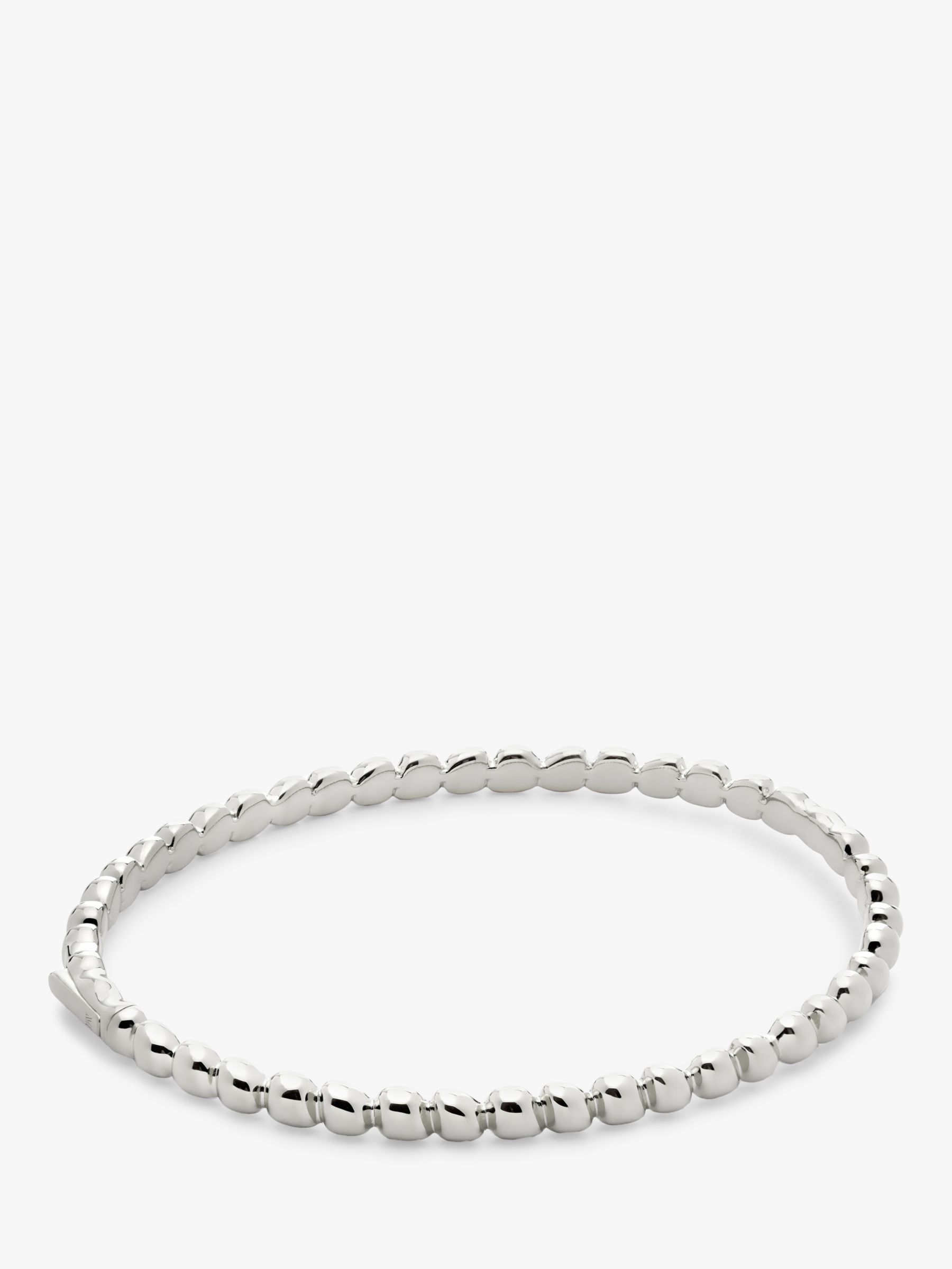 Monica Vinader Nura Teardrop Bangle, Silver