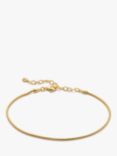 Monica Vinader Round Snake Chain Bracelet, Gold