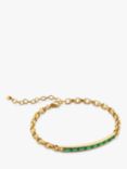 Monica Vinader Mini Baguette Chain Bracelet, Gold