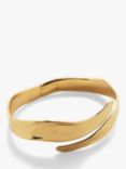 Monica Vinader The Wave Wrap Cuff, Gold