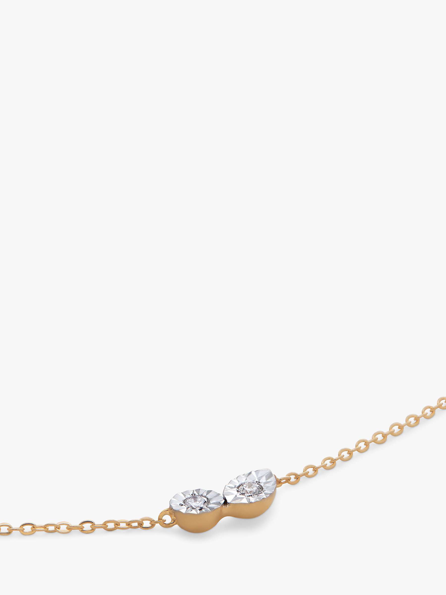 Buy Monica Vinader Diamond Chain Bracelet, Gold Online at johnlewis.com