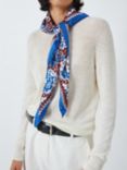 Weekend MaxMara Mariza Silk Square Scarf, Shaded Light Blue/Multi