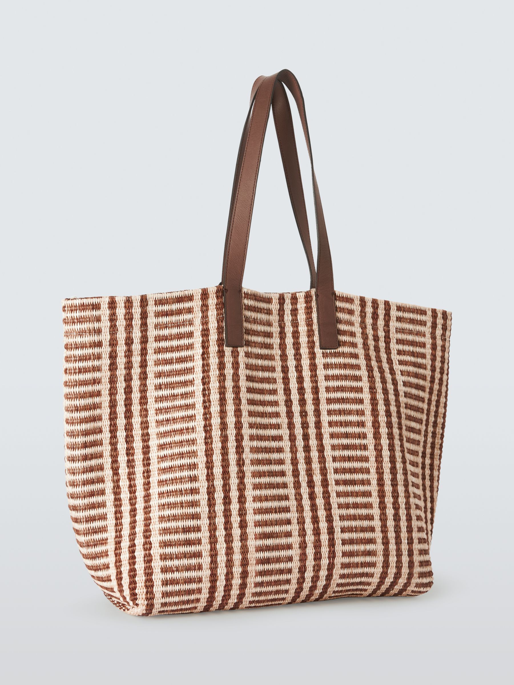 Buy Weekend MaxMara Ottano Straw Tote Handbag, Tobacco Online at johnlewis.com