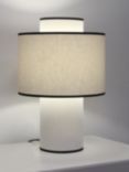 John Lewis Scandi Table Lamp, Off White/Black