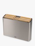 Joseph Joseph Folio Bamboo Chopping Boards & Stainless Steel Storage Case, Set of 3