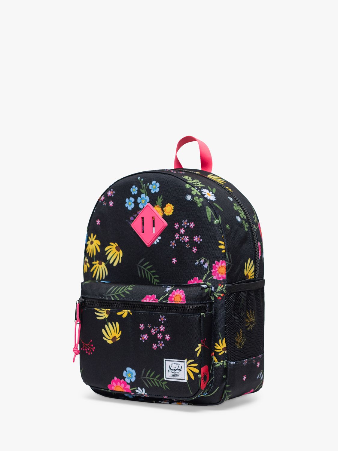 Herschel Supply Co. Kids' Floral Print Backpack, Black Flower