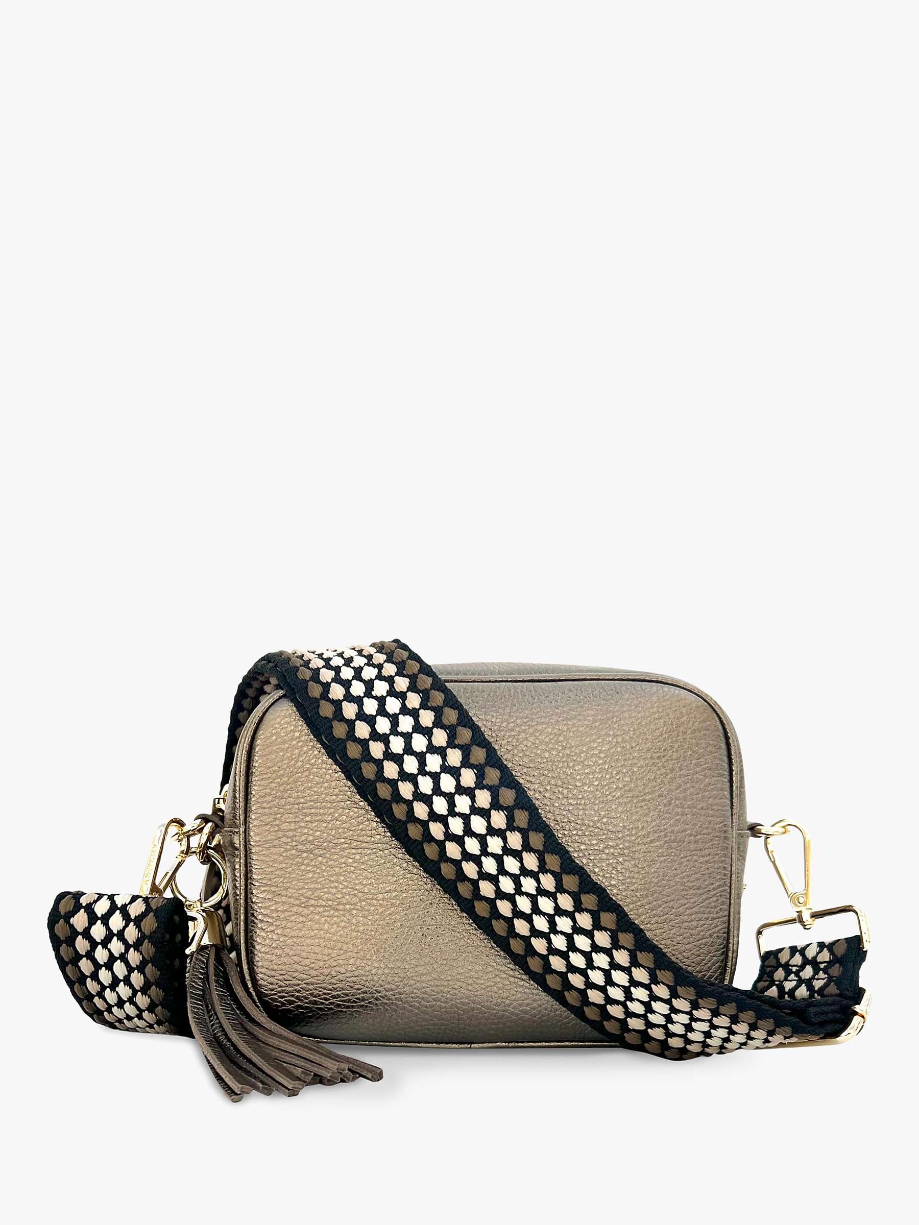 Buy Apatchy Pebble Grained Leather Camera Bag, Bronze Online at johnlewis.com