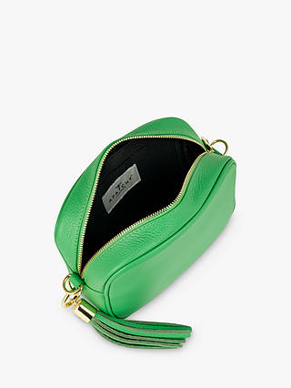 Apatchy Leather Crossbody Bag, Bottega Green