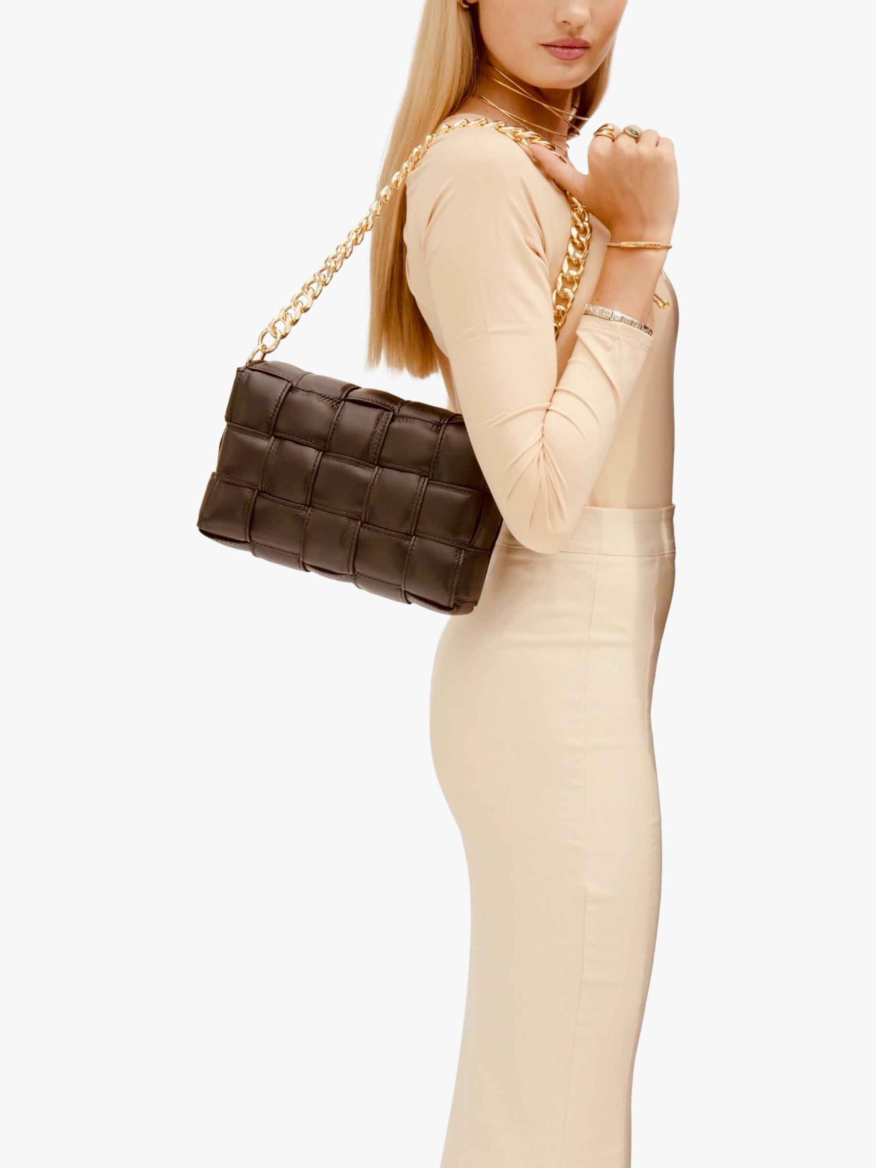 Buy Apatchy Padded Woven Cross Body Bag Online at johnlewis.com