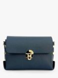Apatchy The Bloxsome Leather Crossbody Bag, Navy