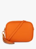 Apatchy Leather Crossbody Bag, Orange