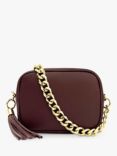 Apatchy Chain Strap Leather Cross Body Bag, Port