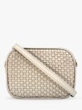 Apatchy The Penelope Woven Leather Camera Bag, Stone