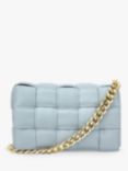 Apatchy Padded Woven Cross Body Bag, Blue