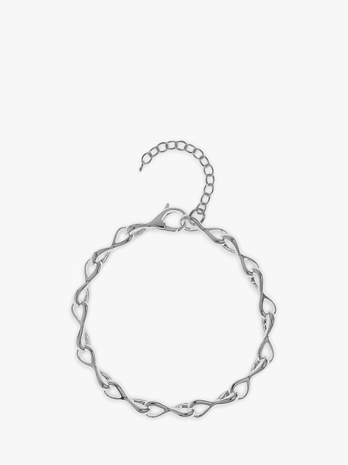 Buy Nina B Sterling Silver Keyhole Bracelet, Silver Online at johnlewis.com
