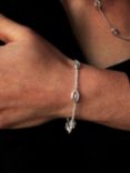 Nina B Lantern Chain Bracelet, Silver