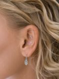 Nina B Lantern Drop Earrings, Silver