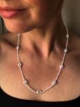 Nina B Lantern Necklace, Silver