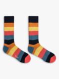 Paul Smith Stripe & Dot Socks, Pack of 2, Black/Multi