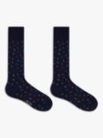 Paul Smith Letters Socks, Pack of 2, Navy/Black/Multi