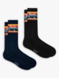 Paul Smith Signature Stripe Sport Socks, Pack of 2, Multi