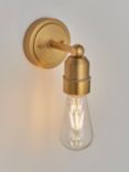 John Lewis Fenchurch Wall Light, Satin Brass