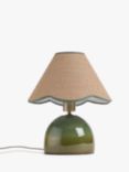 John Lewis Evie Table Lamp, Green Ombre