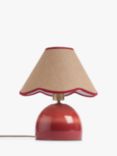 John Lewis Evie Table Lamp, Red Ombre