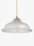 John Lewis ANYDAY Amelie Glass Ceiling Light Shade, White