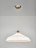 John Lewis Alexandra Glass Pendant Ceiling Light, Opal