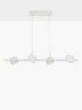 John Lewis 4 Spotlight LED Pendant Ceiling Pivot Bar, Greige