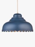 John Lewis Scallop Easy-to-Fit Ceiling Shade, Blue