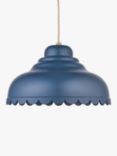 John Lewis Scallop Easy-to-Fit Ceiling Shade, Blue