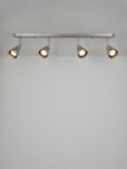 John Lewis Baldwin 4 Spotlight Ceiling Bar, Pewter