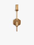 John Lewis Hex Wall Light Fitting, Aged Brass