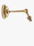 John Lewis Pumpkin Wall Light Fitting, Aged Brass