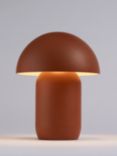 John Lewis Mushroom Rechargeable Dimmable Table Lamp, Orange