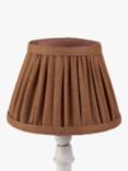 John Lewis Sophia Pleated Candle Lampshade, Caramel