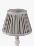 John Lewis Sophia Pleated Candle Lampshade, Grey