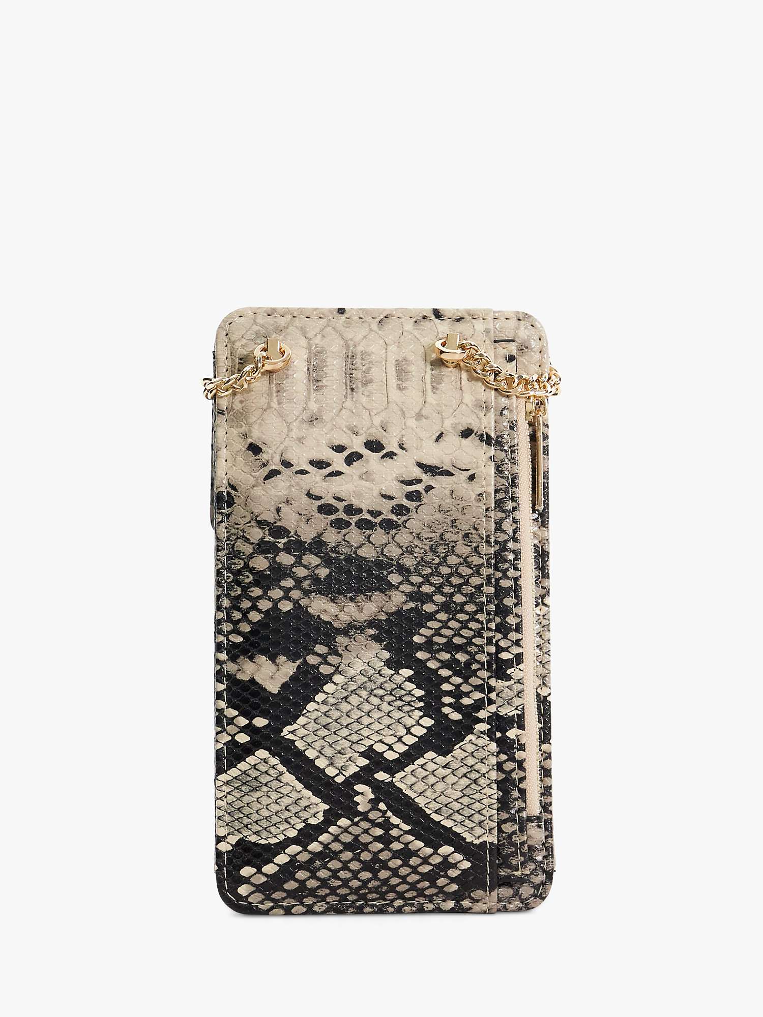 Buy Dune Saskias Snake Effect Crossbody Phone Pouch, Black/Multi Online at johnlewis.com