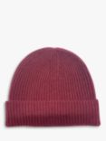 John Lewis Cashmere Beanie, Ruby Wine